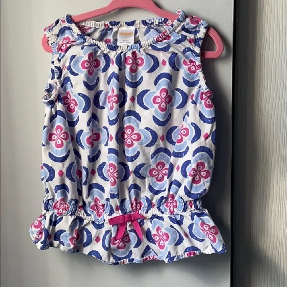 🍭6/$30 Gymboree floral peplum sleeveless top - 5